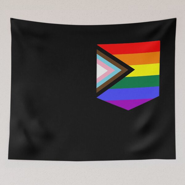 Item preview, Progress Pride Faux Pocket designed and sold by SimplyPride.