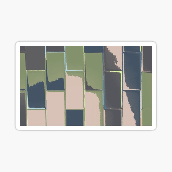Patterned Tile - Earth Palette Sticker