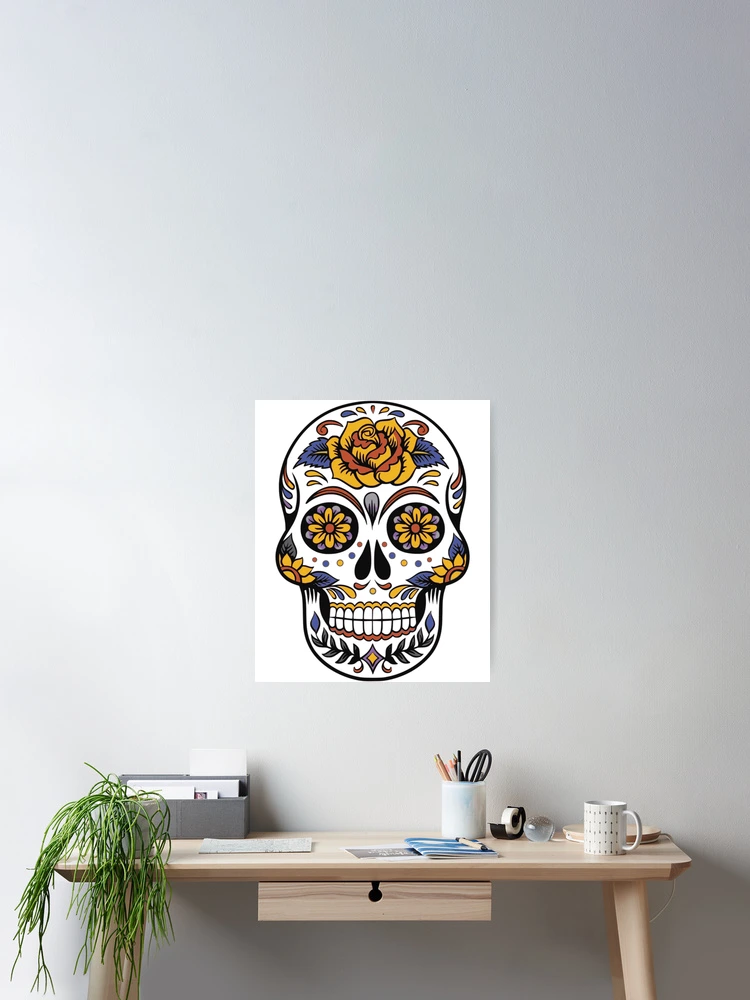 Thumbnail 2 of 3, Poster, Sugar Skull designed and sold by OLD SARGE CLOTHING COMPANY.