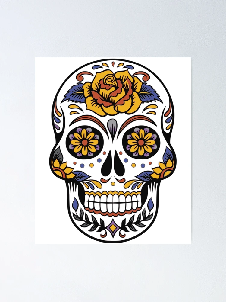Thumbnail 1 of 3, Poster, Sugar Skull designed and sold by OLD SARGE CLOTHING COMPANY.