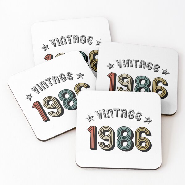 Item preview, 1986 vintage retro vintage year of birth birthday designed and sold by GeogDesigns.
