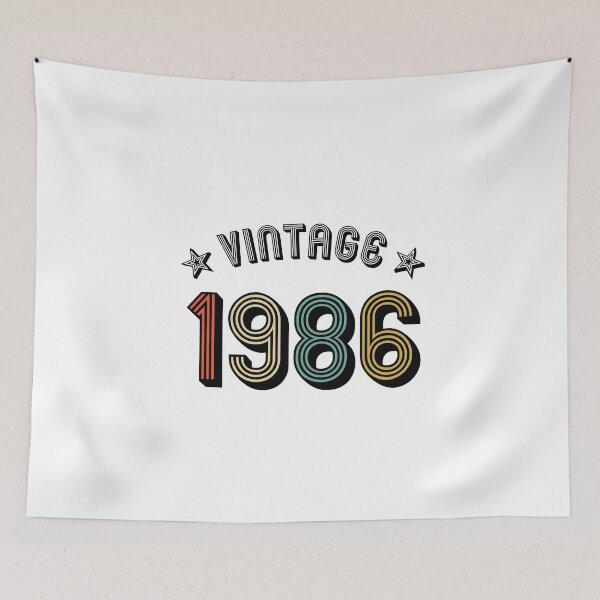 Item preview, 1986 vintage retro vintage year of birth birthday designed and sold by GeogDesigns.