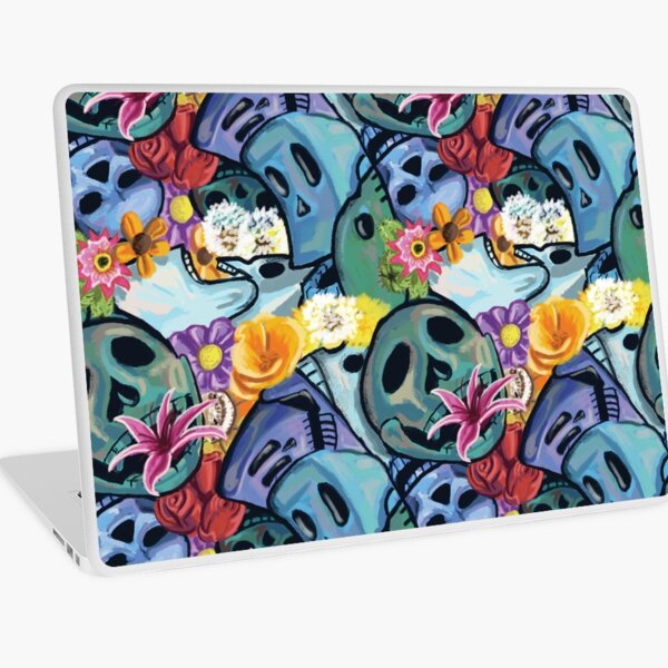 Skull Bouquet Laptop Skin