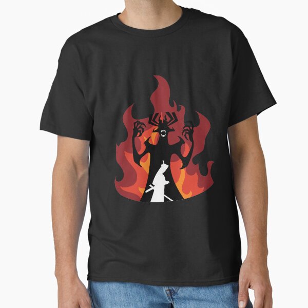 Vista previa del artículo con la obra «Batalla final entre Samurai Jack™ y Aku », diseñado y vendido por CLPDesignLab.