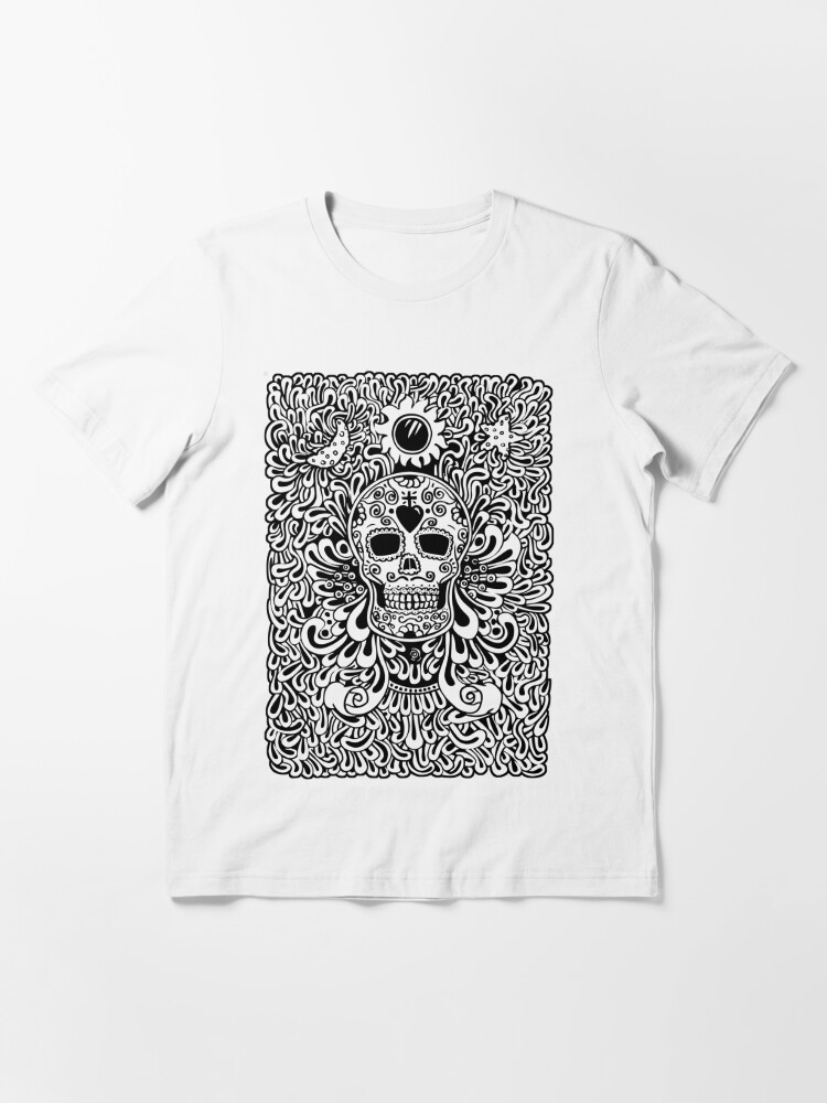 sugar skull t shirt dress