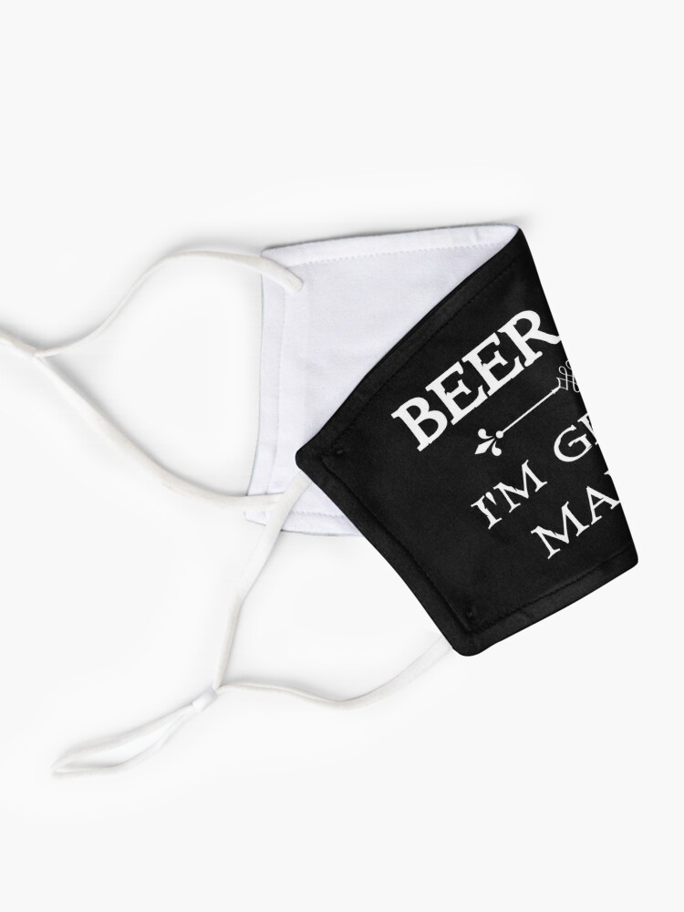 Beer Me I M Getting Married Funny Bachelor Party Gift Funny Bachelorette Party Gift Mask By Vintagemashup Redbubble