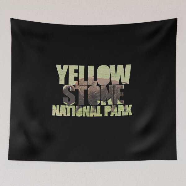 Item preview, Abstracted bison Yellowstone National Park designed and sold by GeogDesigns.