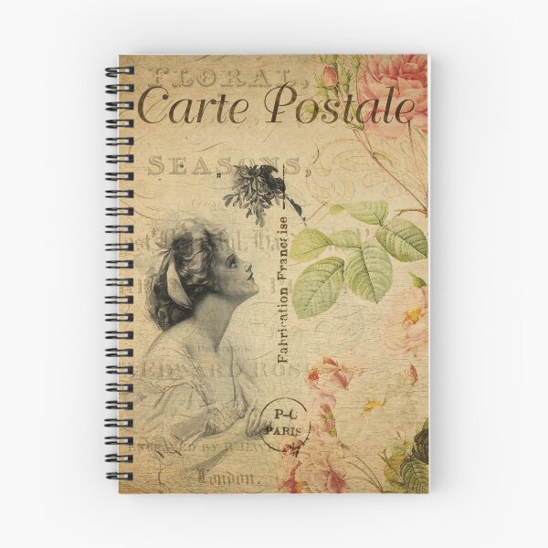 Item preview, Parisian Flower Lady Vintage Postcard Carte Postale Floral Shabby Chic Seasons designed and sold by WizardsWorld.