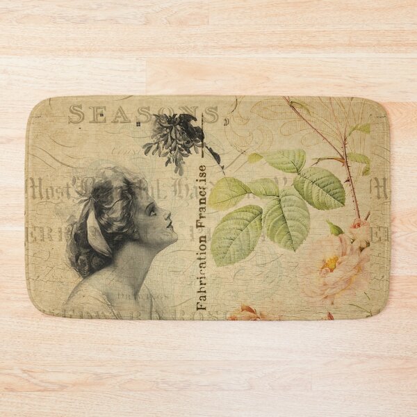 Item preview, Parisian Flower Lady Vintage Postcard Carte Postale Floral Shabby Chic Seasons designed and sold by WizardsWorld.
