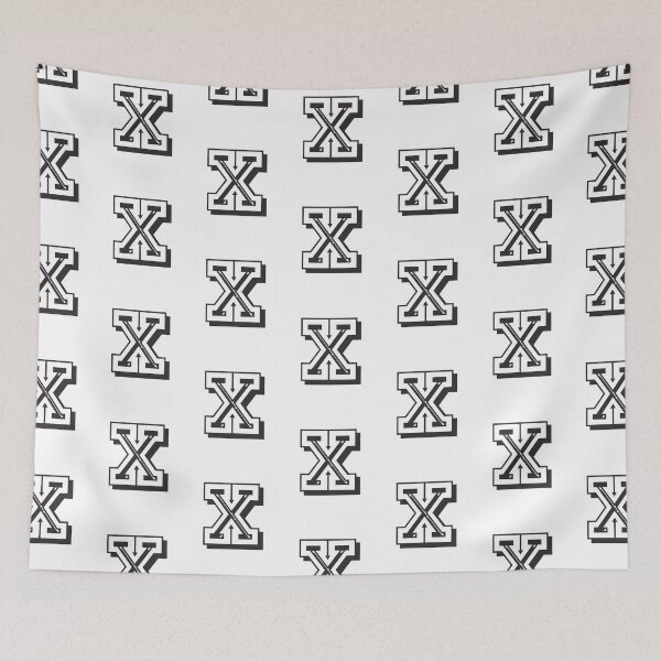 Item preview, Letter X in college font University Uni USA designed and sold by GeogDesigns.