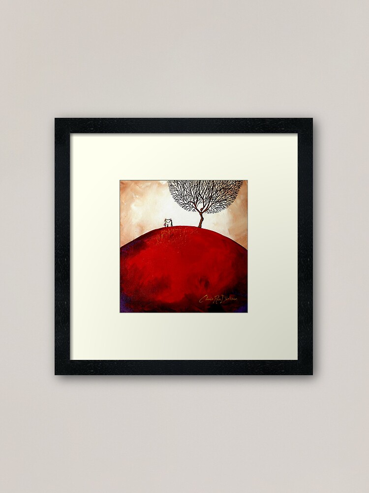 Alternate view of Heart-Shaped Love Framed Art Print