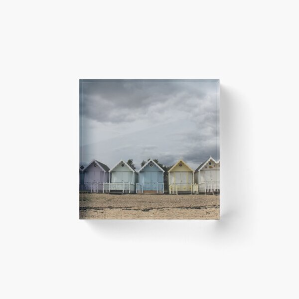 Item preview, Mersea Island Beach huts on a misty day designed and sold by Emma  Amies.