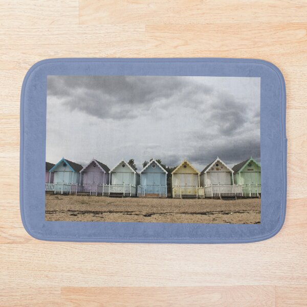 Item preview, Mersea Island Beach huts on a misty day designed and sold by Emma  Amies.