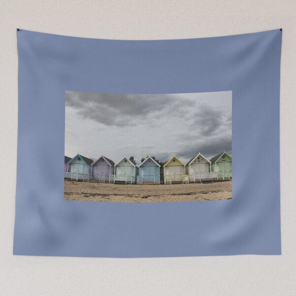 Item preview, Mersea Island Beach huts on a misty day designed and sold by Emma  Amies.
