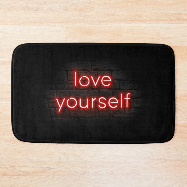 Item preview, Love yourself Red Neon Light quote  designed and sold by littleartist18.