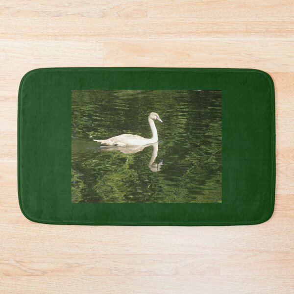 Item preview, Mute Swan Cygnet and Reflection on the Water Photograph designed and sold by naturegallery.