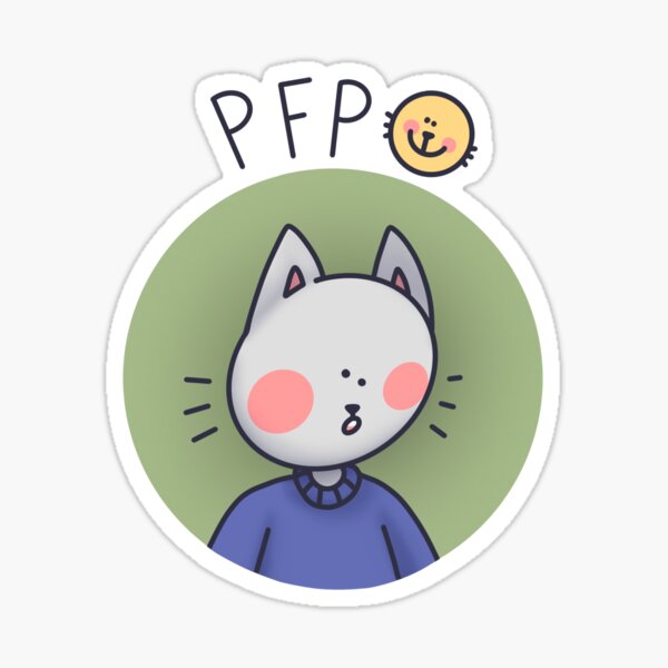 Cute Cat Pfps Sticker - Add some purr-fection to your life