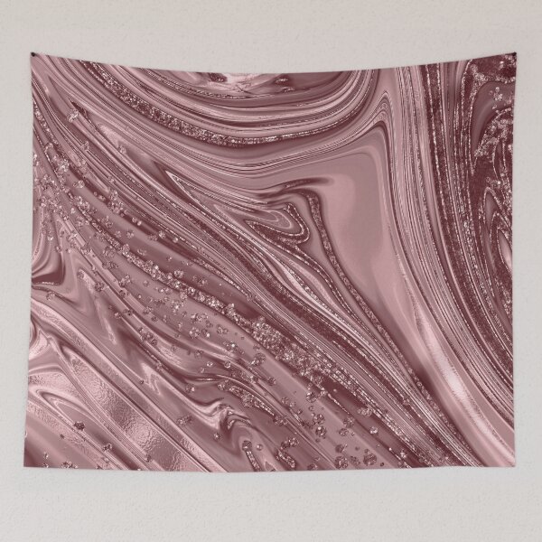 Item preview, Rose Gold Liquid Metal with Sparkle Texture designed and sold by WisdomInspired.