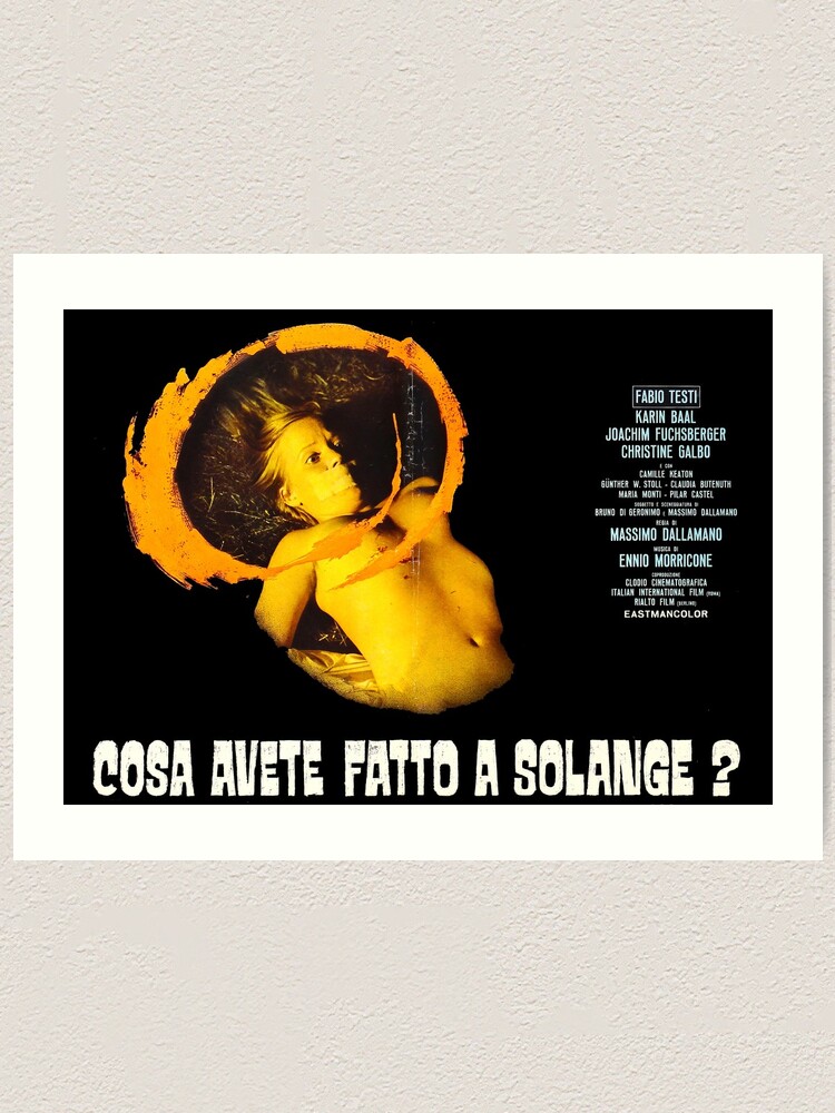 Cosa Avete Fatto A Solange Aka What Have You Done To Solange 1972 Massimo Dallamano Art 1605