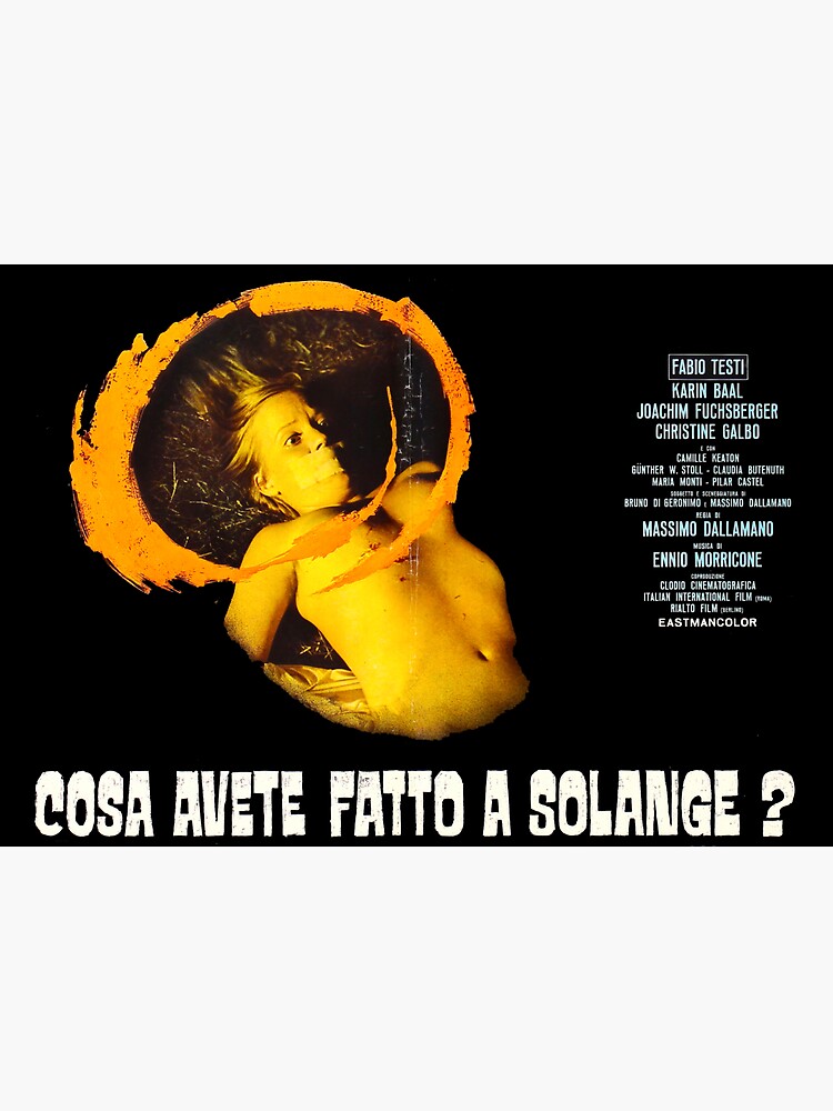 Pegatina «Cosa avete fatto a Solange? alias ¿Qué le has hecho a Solange