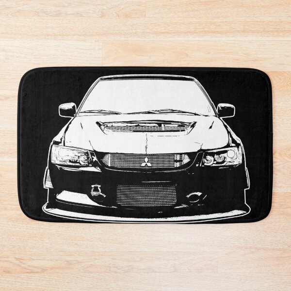 Item preview, The Evo IX Front View (Black N White) 1 designed and sold by NawbuSmart.