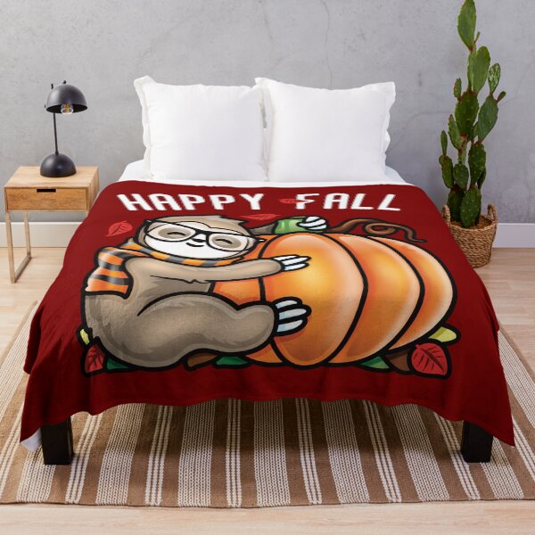 Item preview, Happy Fall Sloth and Pumpkin designed and sold by pablomendoza.