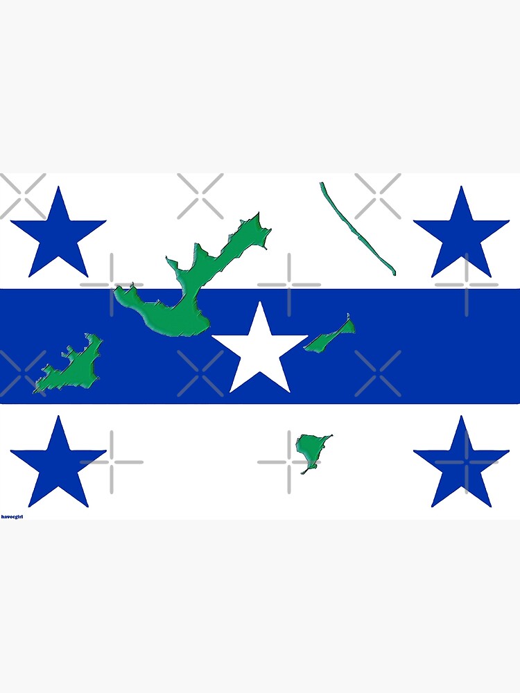 "Gambier Islands Flag with Gambier Islands Map" Art Print for Sale by Havocgirl Redbubble
