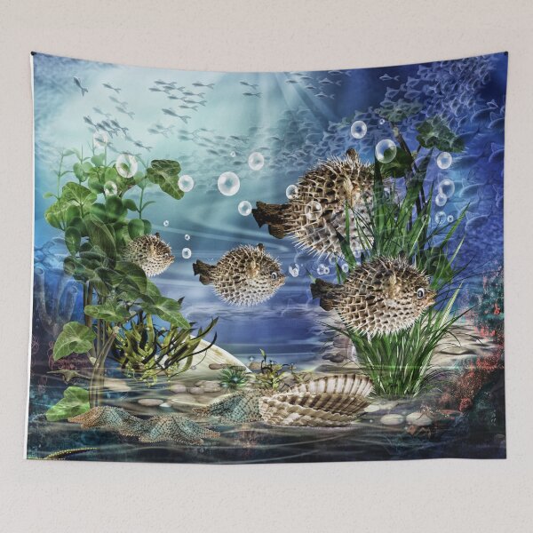 Item preview, Puffer fish family designed and sold by harietteh.
