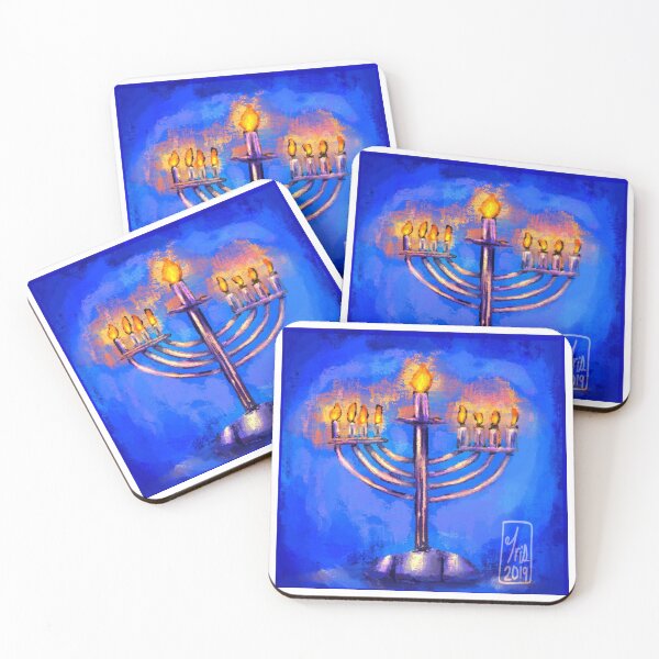 Item preview, pintura de la menorá designed and sold by trashcangoddess.