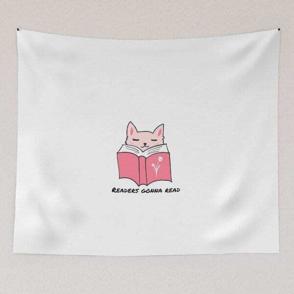 Item preview, Readers gonna read - Reading cat designed and sold by emilytamarind.