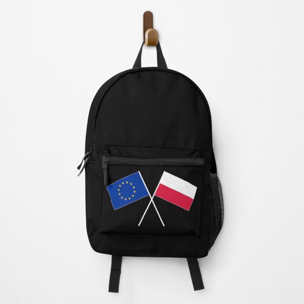 Artikelvorschau, Polen Europa EU Flagge Fahne gekreuzt entworfen und verkauft von GeogDesigns.