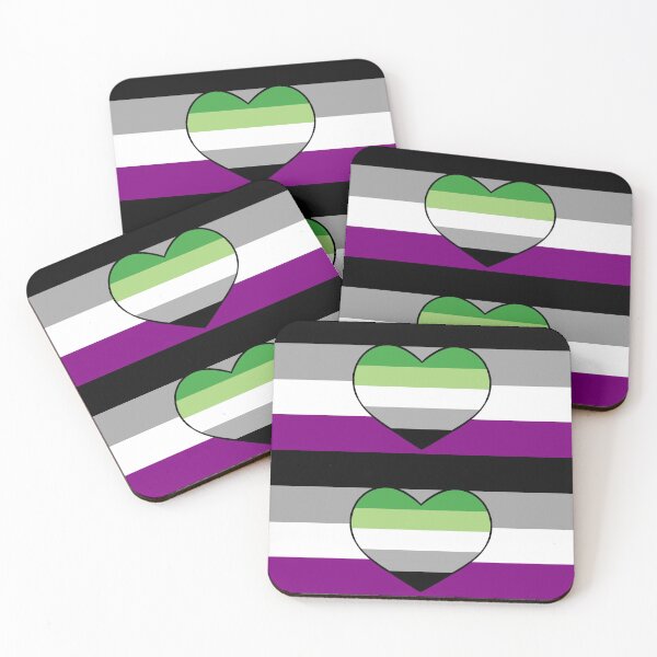 Artikelvorschau, Aromantische asexuelle Flagge entworfen und verkauft von BobaPuma.