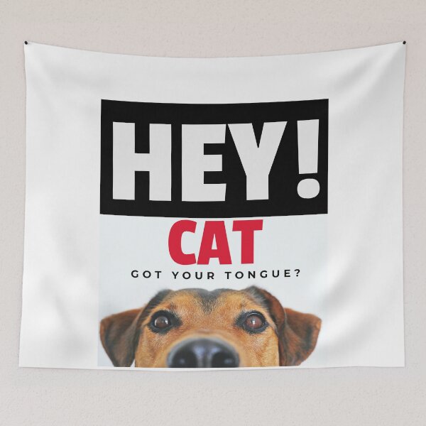 Item preview, HEY!CAT GOT YOUR TONGUE? designed and sold by EsmoozyDMaestro.