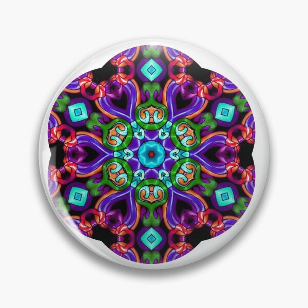 Item preview, mandala art colorful stickers tapestry designed and sold by charmingthreads.