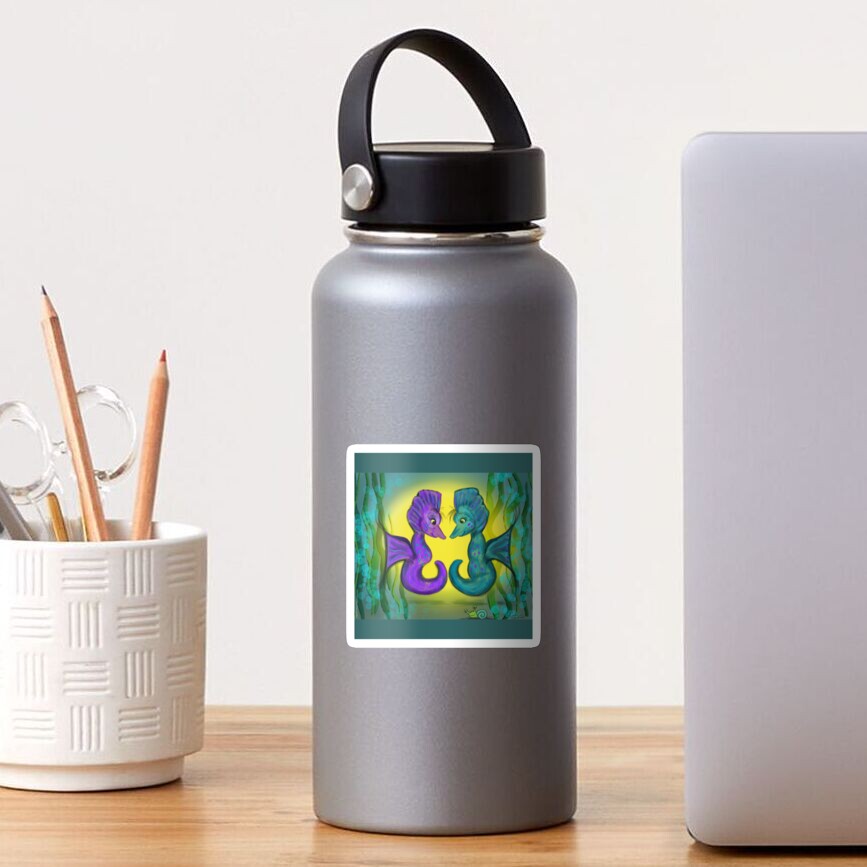 New SeaHorse Love Sticker
