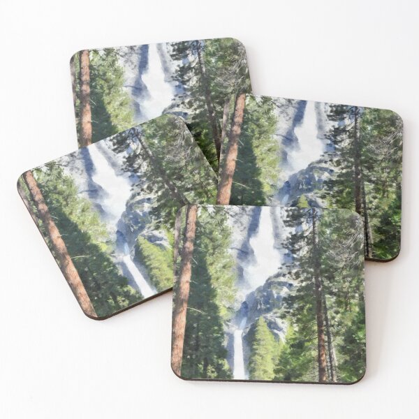 Item preview, Waterfall in Yosemite designed and sold by ashishagarwal74.