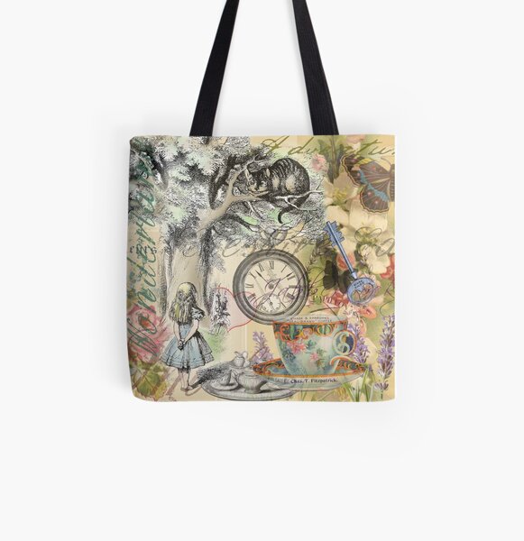 Alice in Wonderland Tote Bag Humpty Dumpty Tote Bag Alice in 