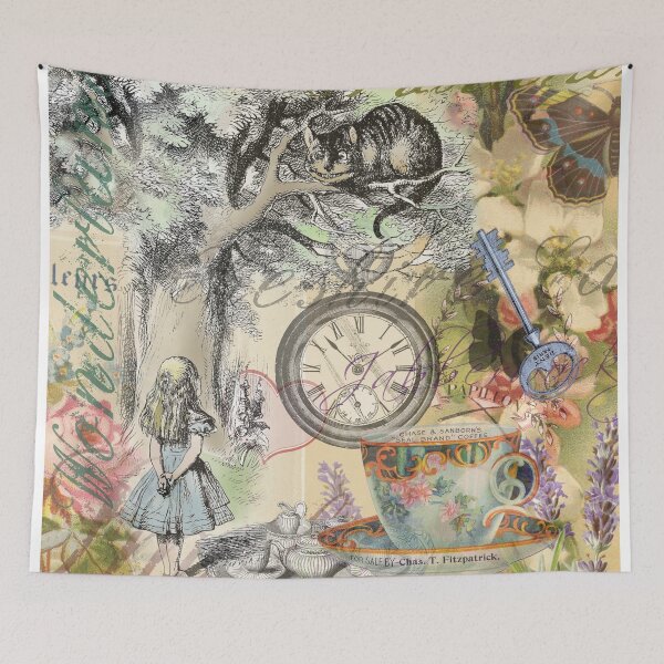 Item preview, Cheshire Cat Alice in Wonderland  designed and sold by antiqueart.