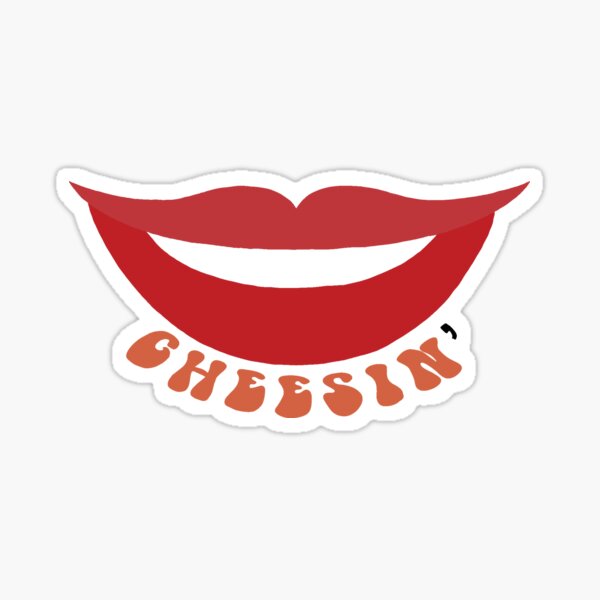 Vista previa del artículo con la obra «Fuente Cheesin ’Smile Retro», diseñado y vendido por sunnysal.