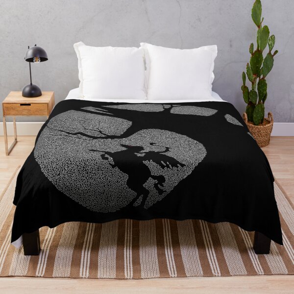Item preview, Moonlight Headless Horseman poster from Tim Burton's Sleepy Hollow movie made up of small curved shapes designed and sold by AmoebaLine.