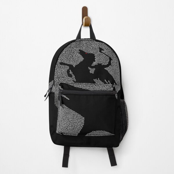 Item preview, Moonlight Headless Horseman poster from Tim Burton's Sleepy Hollow movie made up of small curved shapes designed and sold by AmoebaLine.
