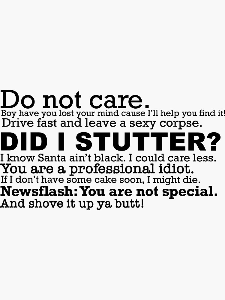 "Stanley Hudson Quotes" Sticker by yrhomesclice Redbubble