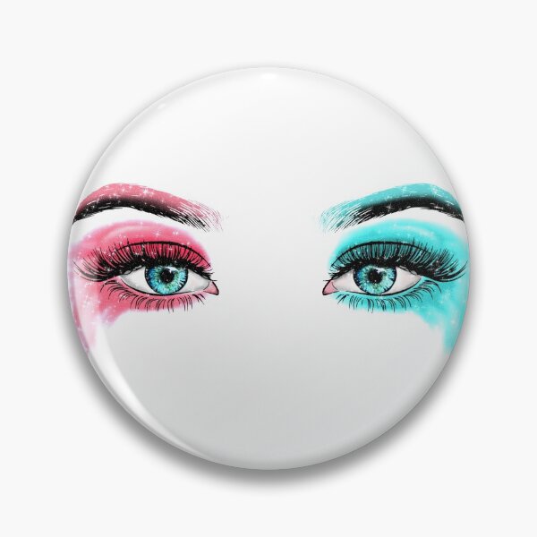 Item preview, Blue Pink Makeup Eyes Quinn Crazy Girl Glitter  designed and sold by Jolly-Yosei.