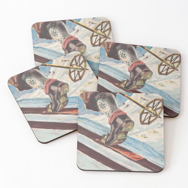 Item preview, Norway Vintage Ski Poster designed and sold by vintagevivian.