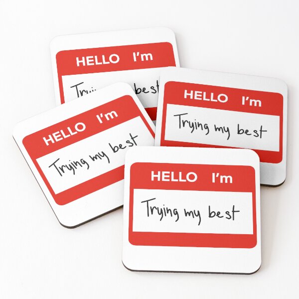Item preview, hello i'm trying my best designed and sold by Aricyr.