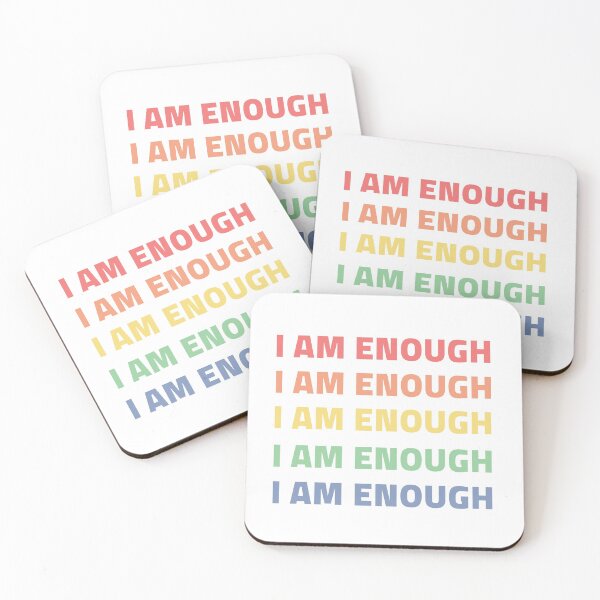 Item preview, I am enough rainbow designed and sold by RetroPrints.