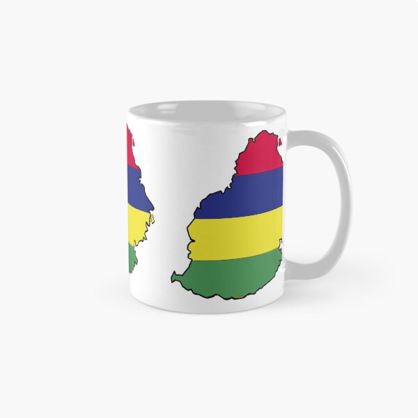 Item preview, Mauritius Map with Mauritian Flag designed and sold by Havocgirl.