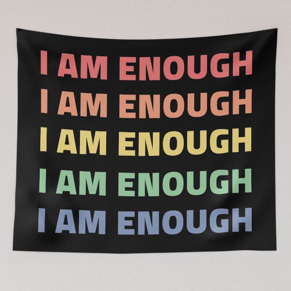 Item preview, I am enough rainbow designed and sold by RetroPrints.