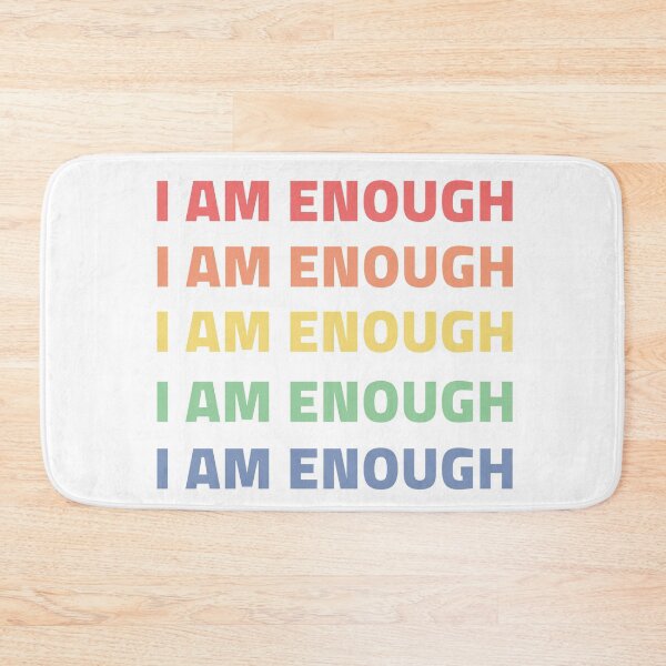 Item preview, I am enough rainbow designed and sold by RetroPrints.