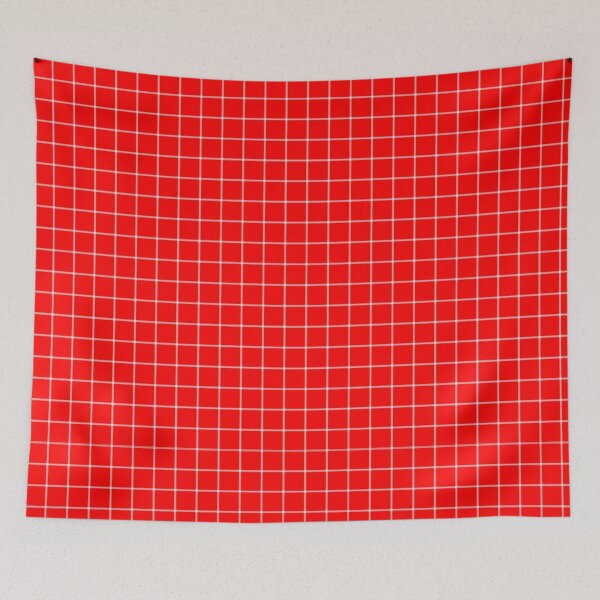 Item preview, Simple Vaporwave Red Square Pattern Design designed and sold by OFFICIAL-CANDY.